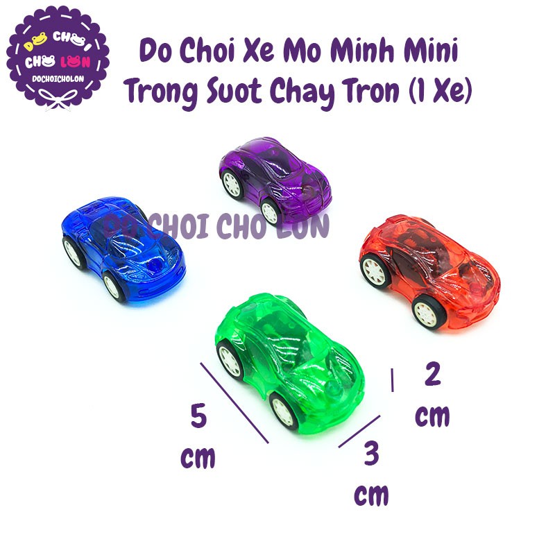 Đồ chơi xe mô hình mini trong suốt Go chạy trớn 9011-12B