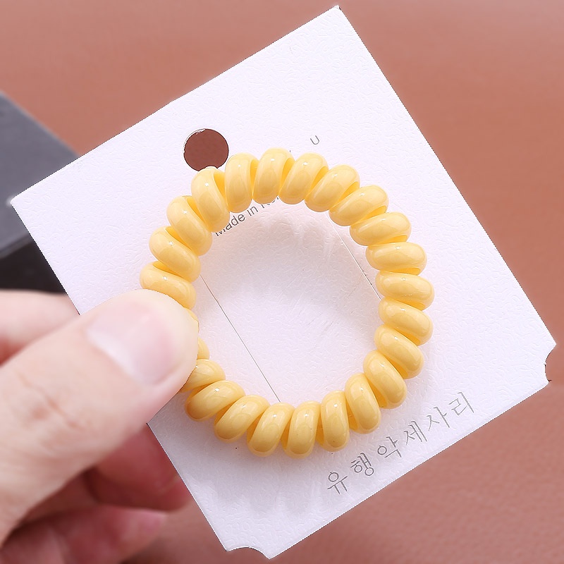 Thun cột tóc nữ Hàn Quốc dễ thương iLita phụ kiện buộc tóc đẹp nhiều màu xanh, đỏ, tím, vàng, trắng, đen