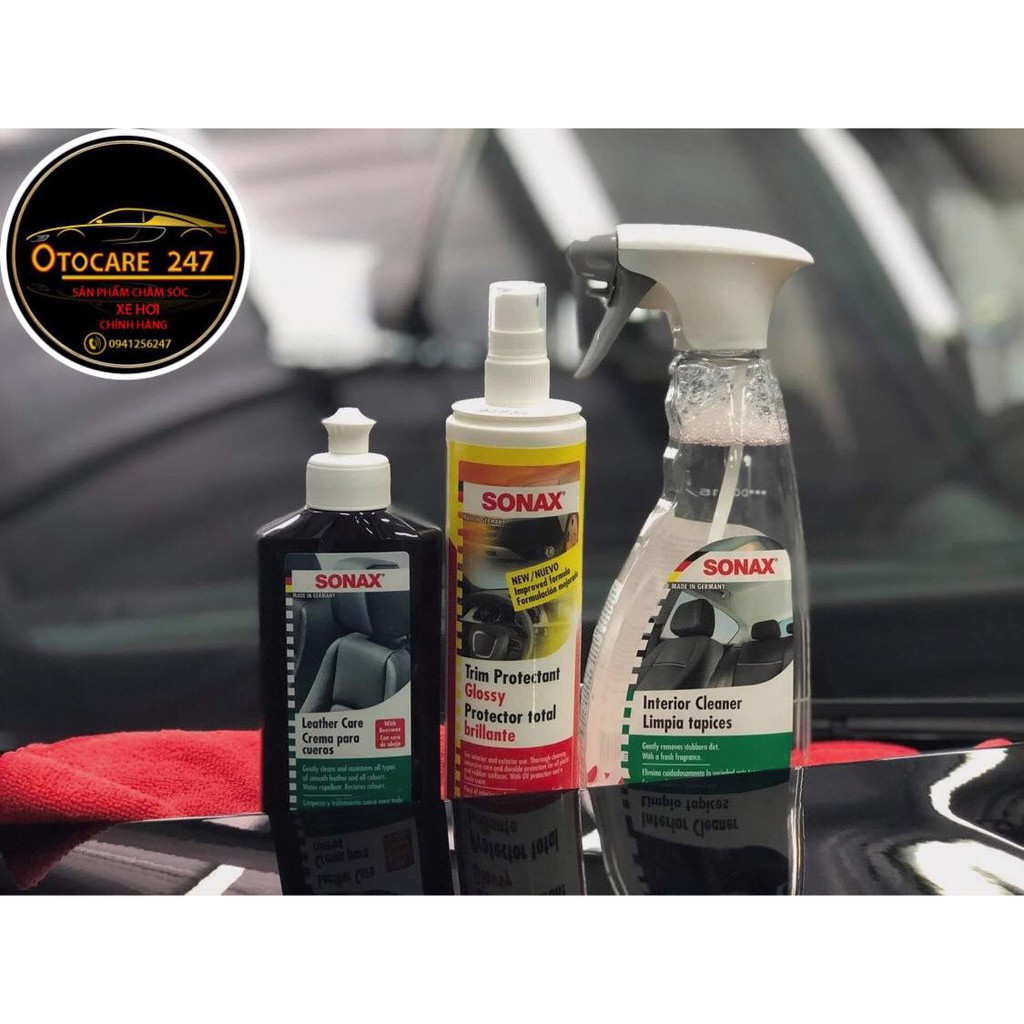 COMBO SONAX SẢN PHẨM CHĂM SÓC NỘI THẤT Ô TÔ  - Otocare247