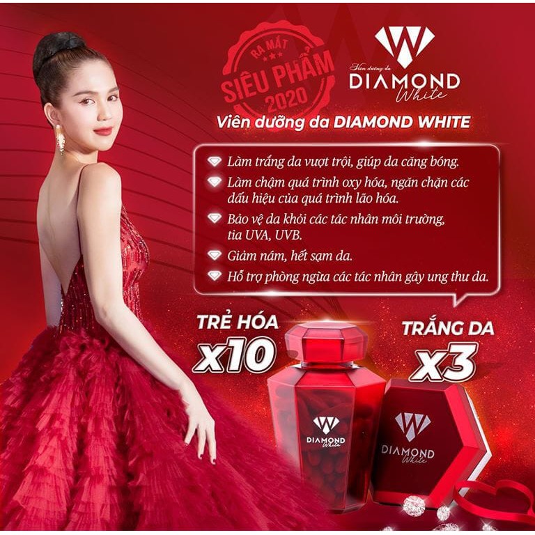 Diamond White viên trắng da phiên bản mới 2020 ngọc trinh | BigBuy360 - bigbuy360.vn