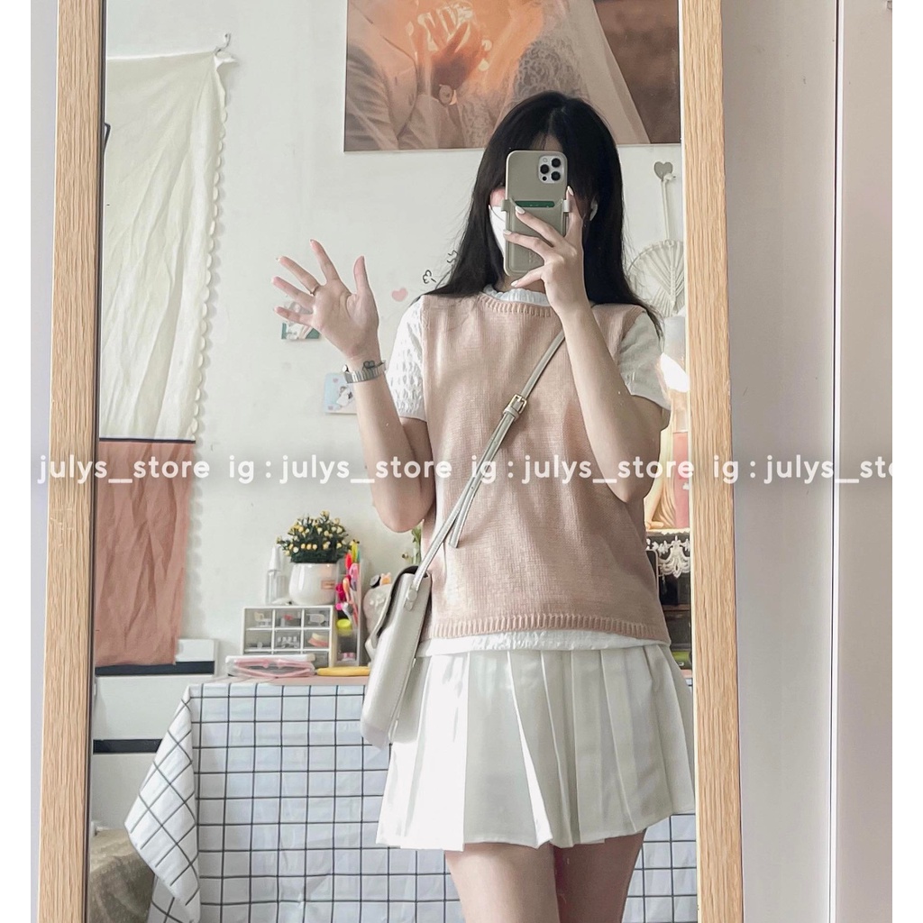 Áo len sát nách Nancy hàn quốc (ảnh thật kèm video)