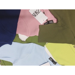 [HÌNH THẬT ]ÁO THUN GÂN CROPTOP NHIỀU NÚT