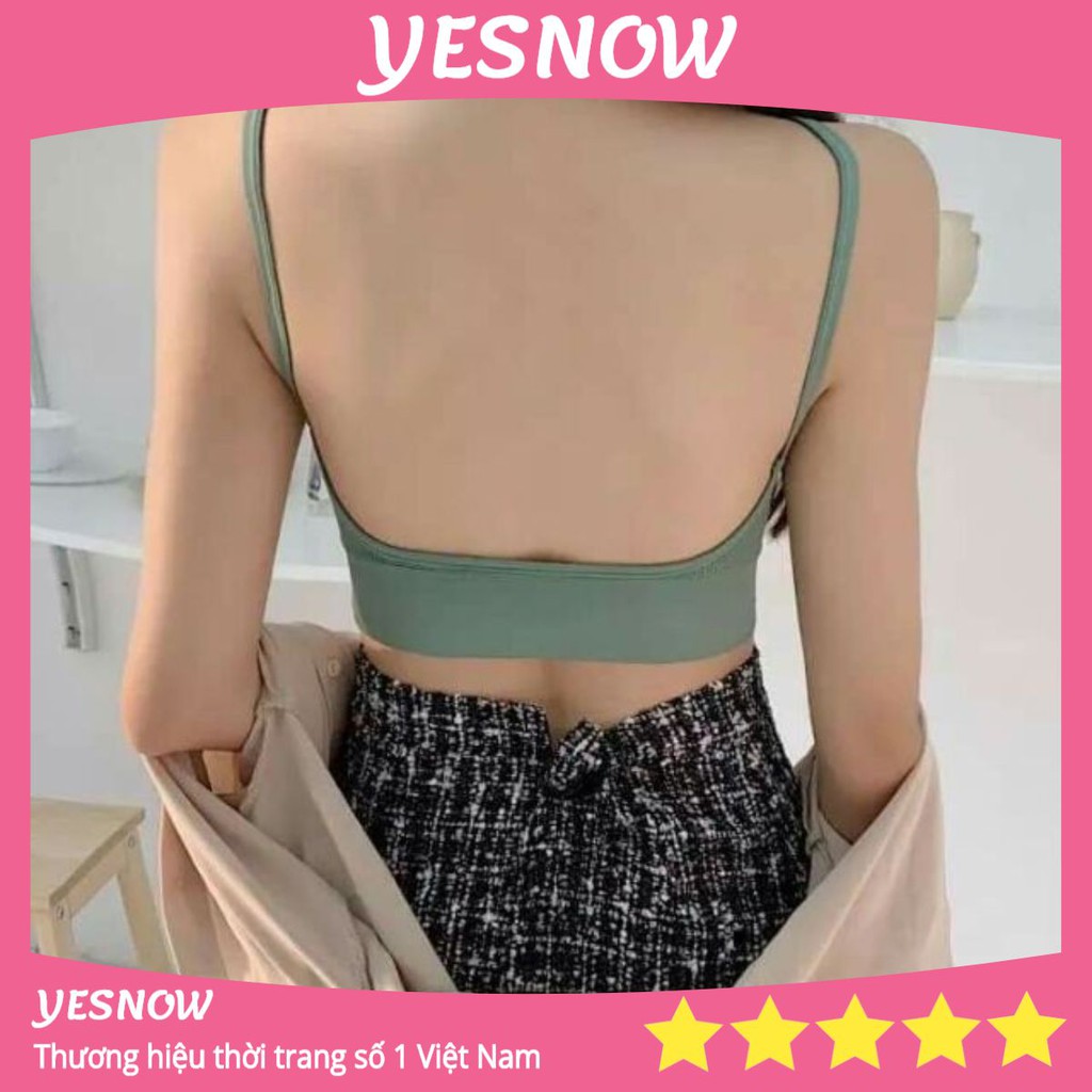 áo 2 dây bikini áo bra len tăm hở lưng khoét lưng yesnow | BigBuy360 - bigbuy360.vn