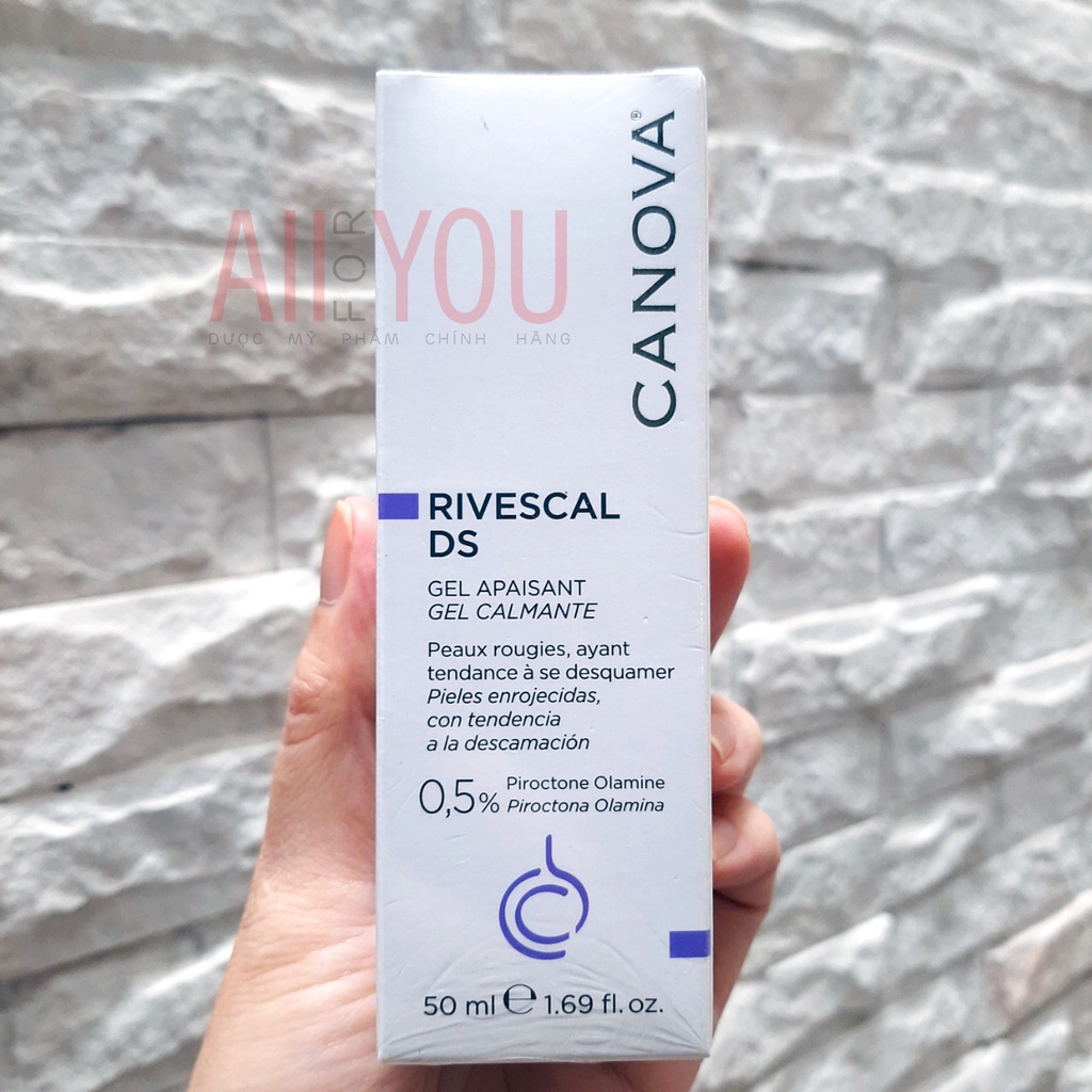CANOVA Rivescal DS Soothing Gel 50mL - Gel Chống Nấm Làm Dịu Da, Ngăn Ngừa Tiết Bã Nhờn.
