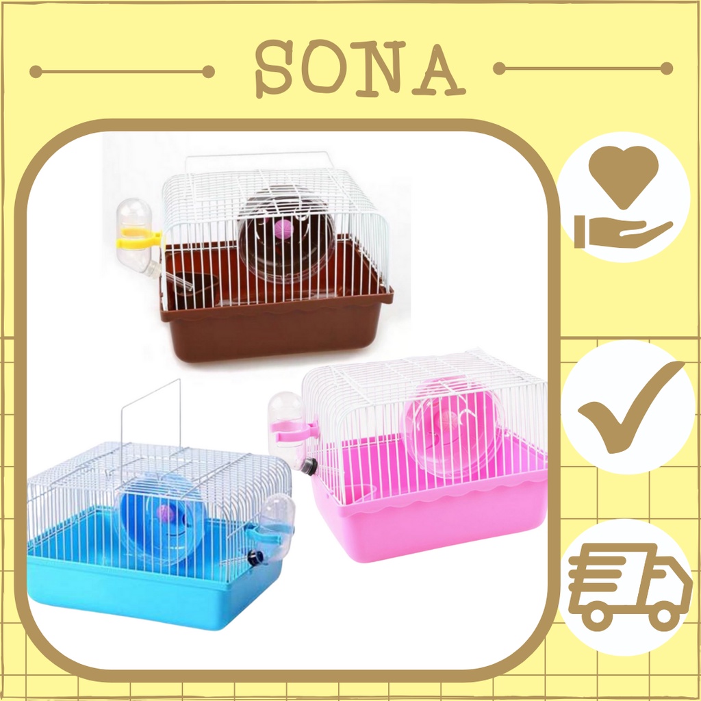 [SNP17] Lồng mini dành cho Hamster đầy đủ phụ kiện