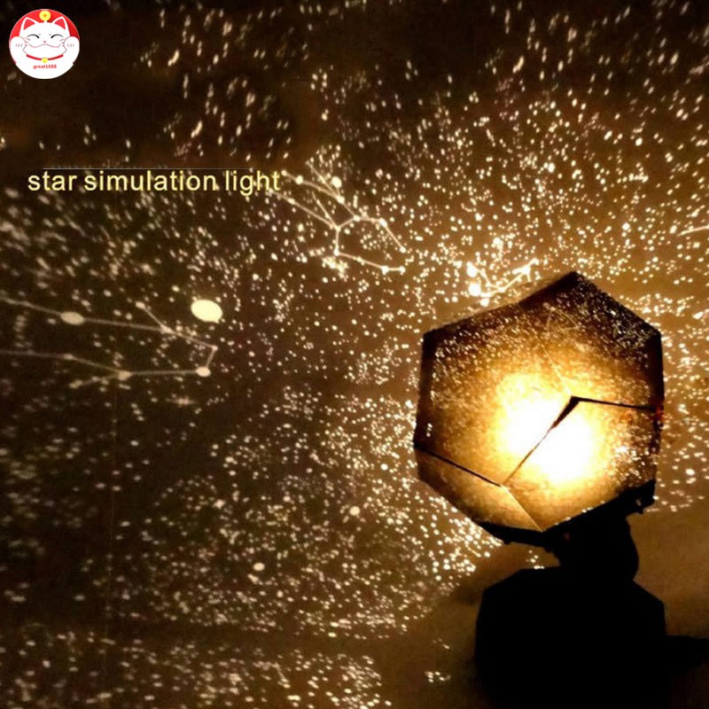 Đèn chiếu hình bầu trời đêm 60000 tiện dụng trang trí giáng sinh DIY