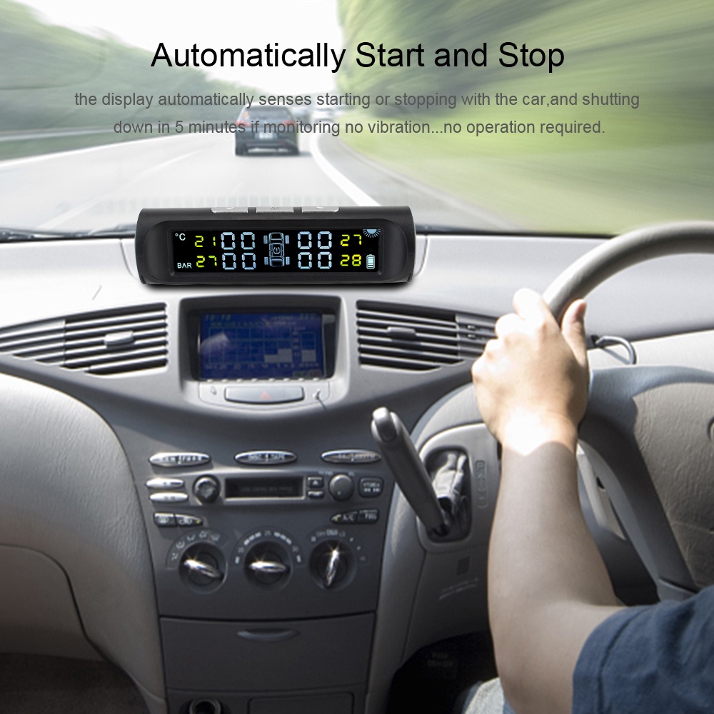 Hệ Thống Giám Sát Áp Suất Lốp TPMS Với 4 Cảm Biến Ngoài Cho Xe Ô Tô