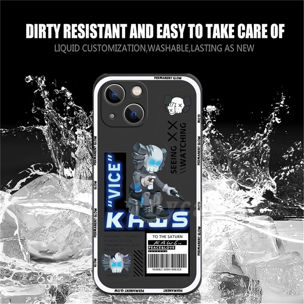 Ốp Điện Thoại Silicon Mềm Hình Gấu KAWS Redmi Note 11 Pro 11S Redmi 9C 10A 10C 9T 9A Note 10 5G Note10 Note 9 Note8 Note7 Poco M3 Pro X3
