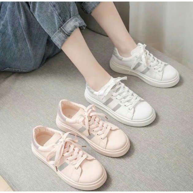 [VIDEO] Giày Thể Thao Sneaker Nữ Phản Quang Đế Độn 5cm