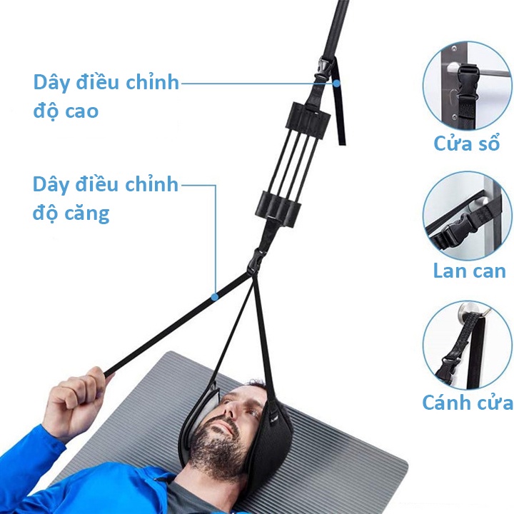 Đai Kéo Giãn Cột Sống Cổ Spinal Belt Cho Người Thoái Hóa Thoát Vị Đĩa Đệm Cổ