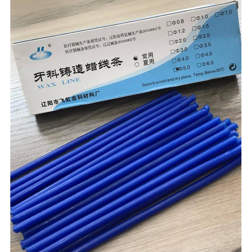 Sáp ti các size đoạn thẳng ngắn 2.0-2.5-3.0-3.5-4.0-5.0 wax line