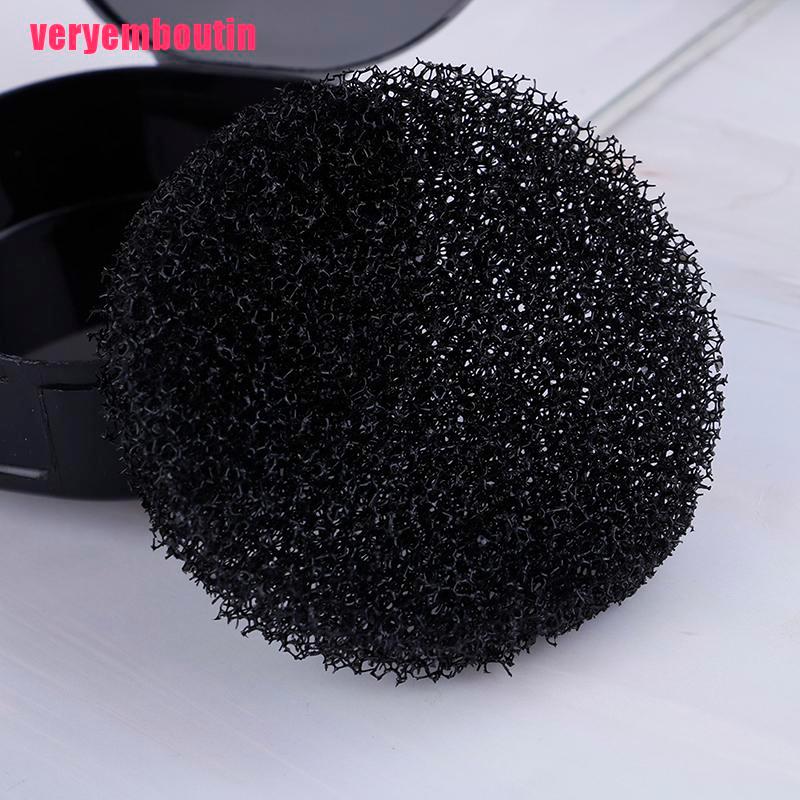 [Hàng mới về] Mút làm sạch cọ trang điểm phấn mắt màu đen tiện lợi