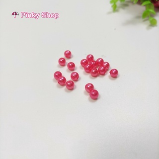 1kg Hạt cườm ngọc trai 6mm 8mm nhiều màu có lỗ xỏ 2 đầu loại tốt làm trang sức phụ kiện handmade Pinky Shop