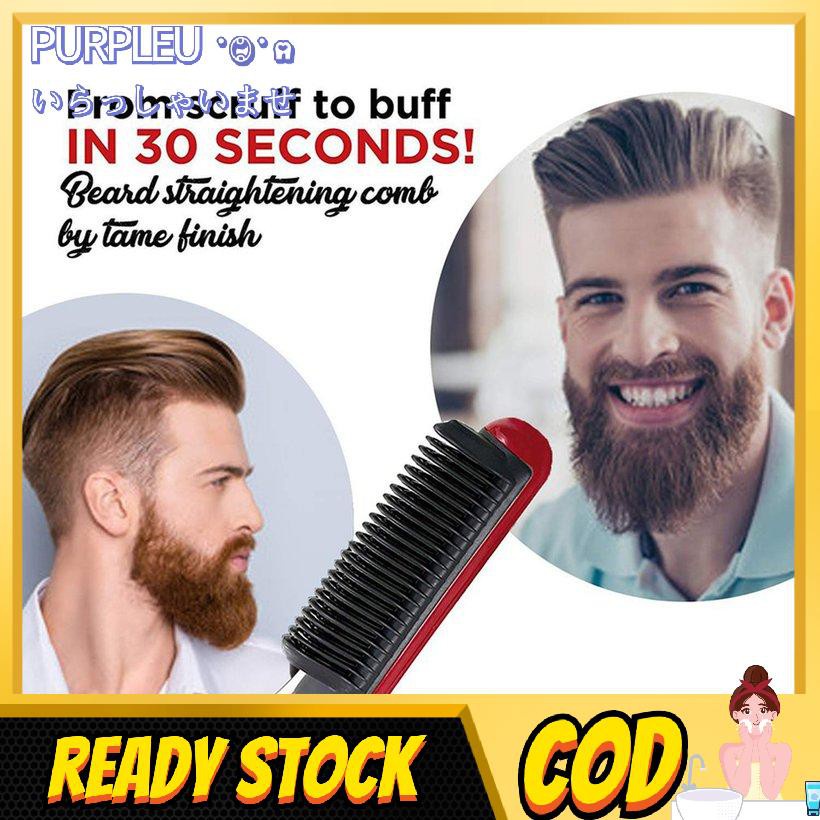 Hair Comb Brush Multifunctional Quick Beard Hair Straightener Curling Curler