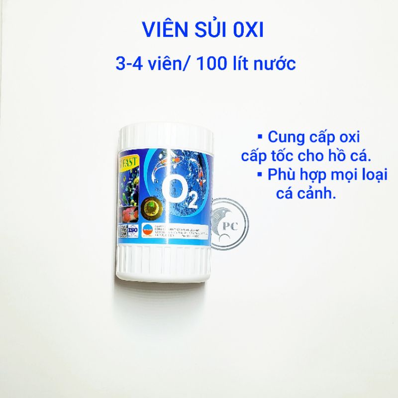 1 viên oxi cung cấp oxi cho bể cá cảnh thủy sinh giúp cá phát triển tốt