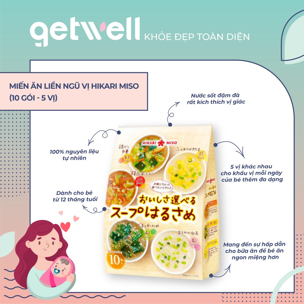 MIẾN ĂN LIỀN NGŨ VỊ LỤC VỊ HIKARI MISO