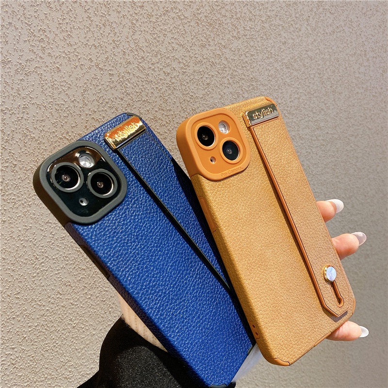 Ốp Điện Thoại Da Mềm Gắn Dây Đeo Cổ Tay Chống Sốc Cho iPhone 13 Pro MAX 12 11 Pro MAX XS MAX XR 7+ 8 Plus