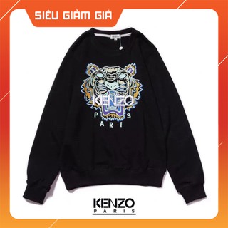 Áo thu đông nỉ thêu hình kenzo dáng unisex ns