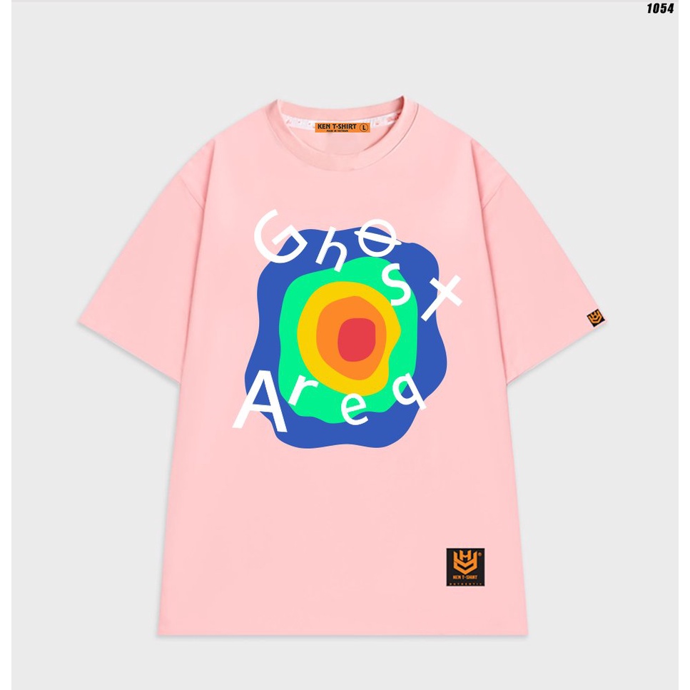 Áo thun form rộng nam nữ unisex tay lỡ Ghost area 1054 HY KOREA