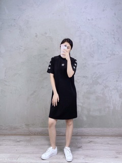 Váy Adidas đen logo tay[full tag code]