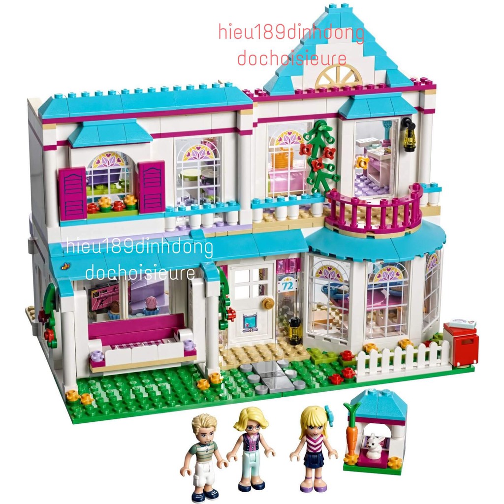 Lắp Ráp xếp hình non Lego Friends 41314 01014 Bela 10612 : ngôi nhà của stephanie The Stephanie's House 649 mảnh