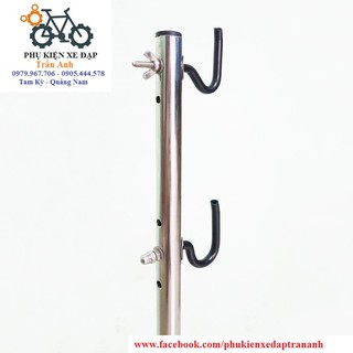 Chân chống xe đạp dựng bên Inox