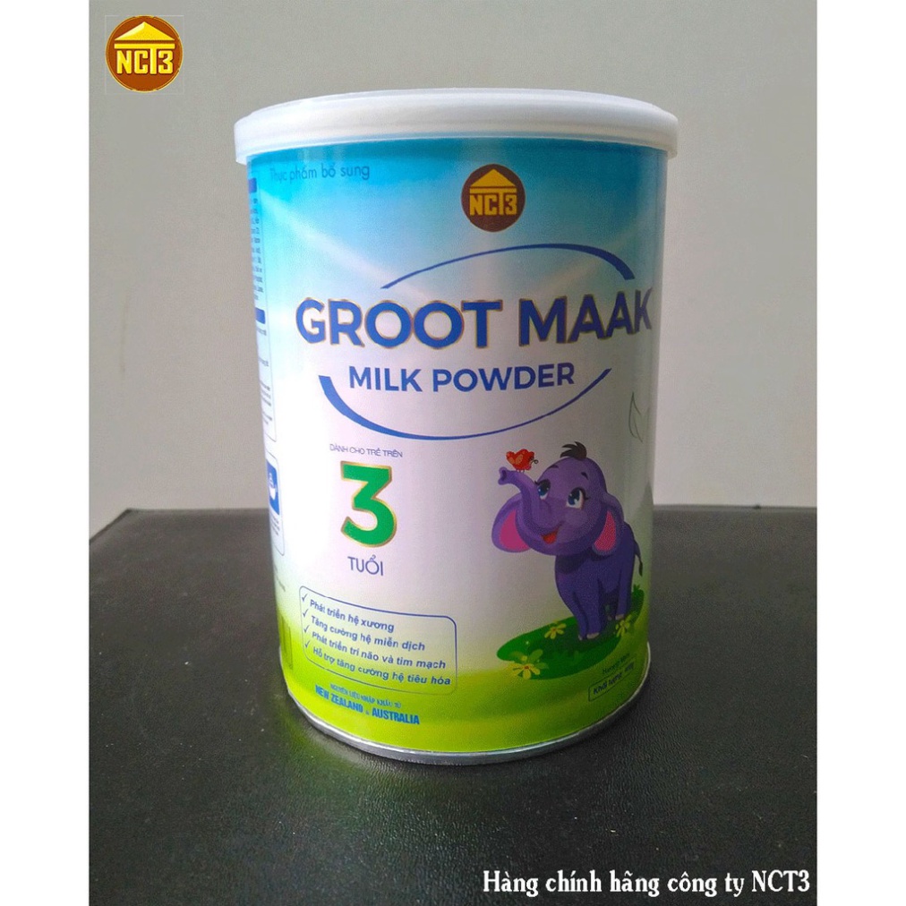 Sữa Bột Cho Trẻ Trên 3 Tuổi GROOT MAAK  NCT3 Hương VANI (900g) (Hàng chính hãng công ty NCT3 ) .