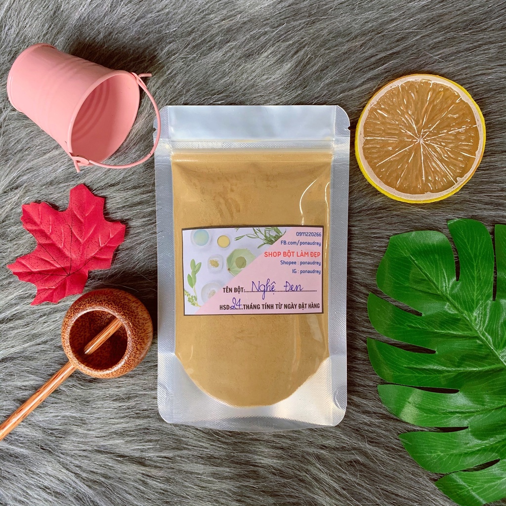 Bột Nghệ Đen Nguyên Chất - Sản Phẩm Bột Thiên Nhiên Handmade