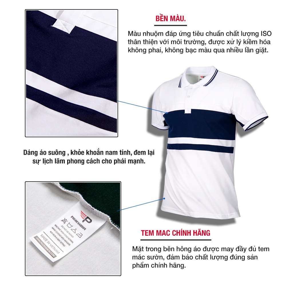 [Mã LTBAUAB19 giảm 7% đơn 99K] Áo thun nam polo ngắn tay có cổ thoáng mát SPPPL.1 PigoFashion chọn phân loại