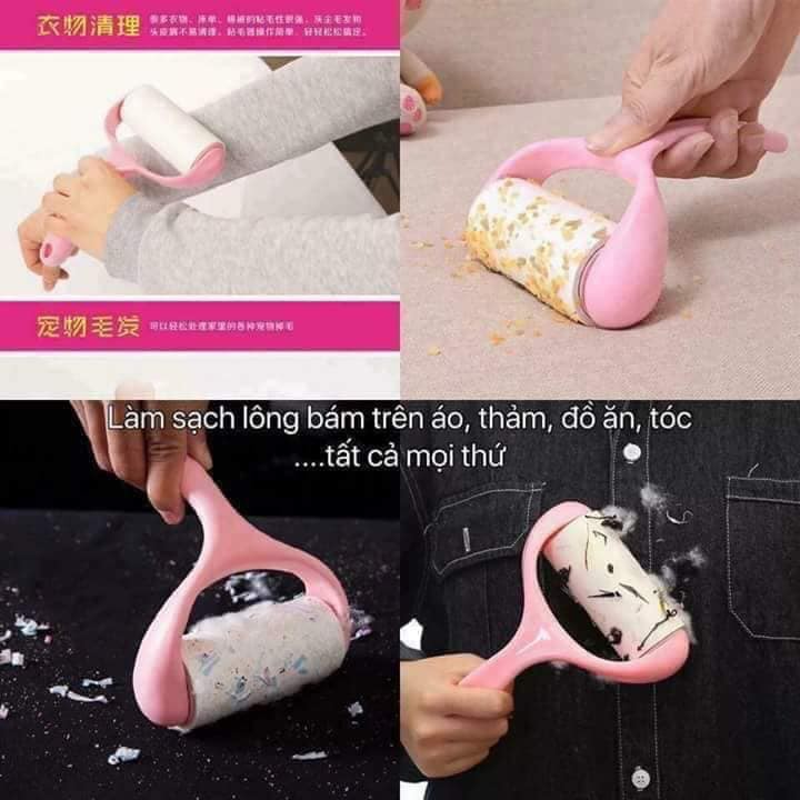 COMBO 2 CÂY LĂN BỤI QUẦN ÁO TẶNG KÈM 2 CUỘN THAY THẾ