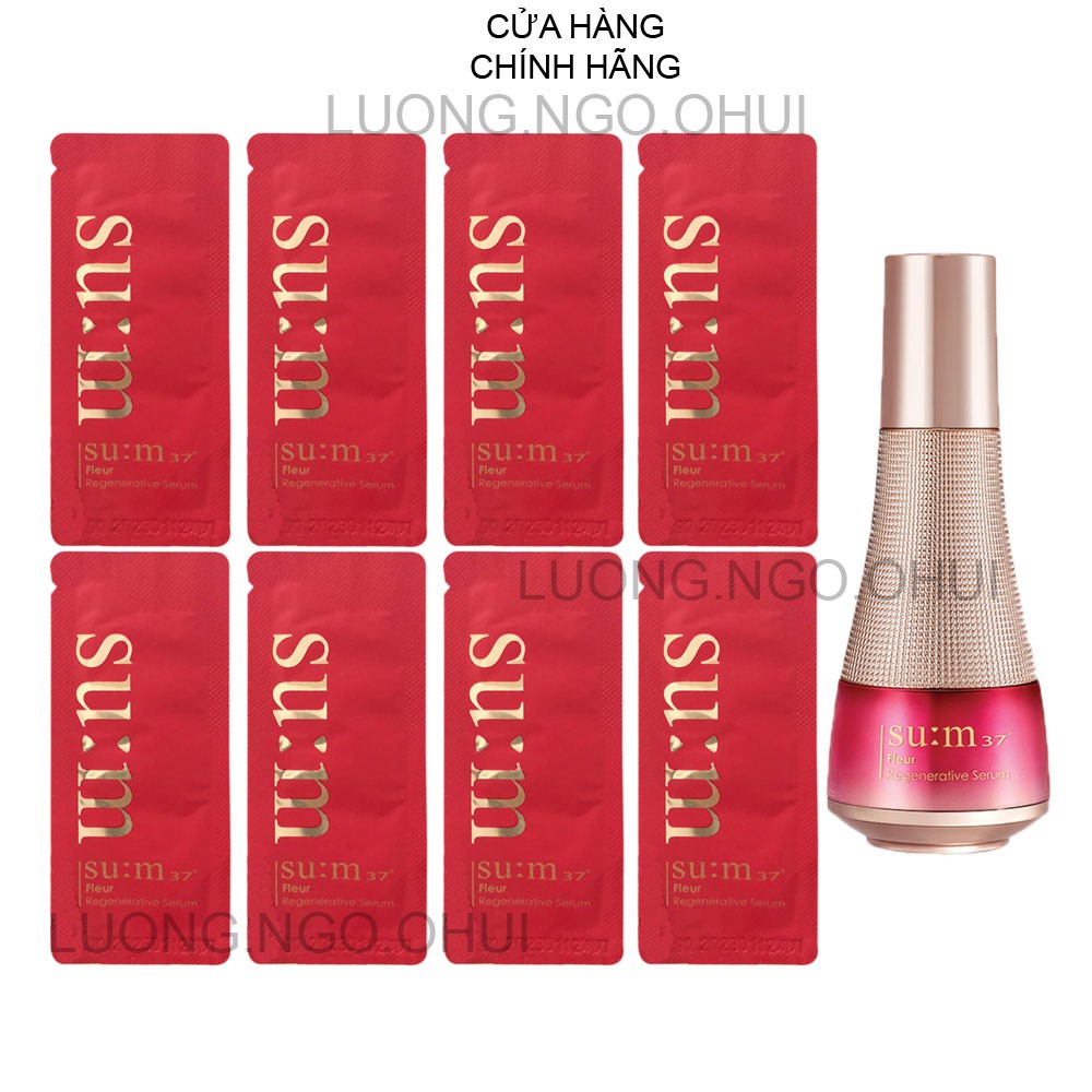 Gói serum tinh chất chống lão hóa trẻ hóa da mạnh mẽ Sum37 Fleur đỏ