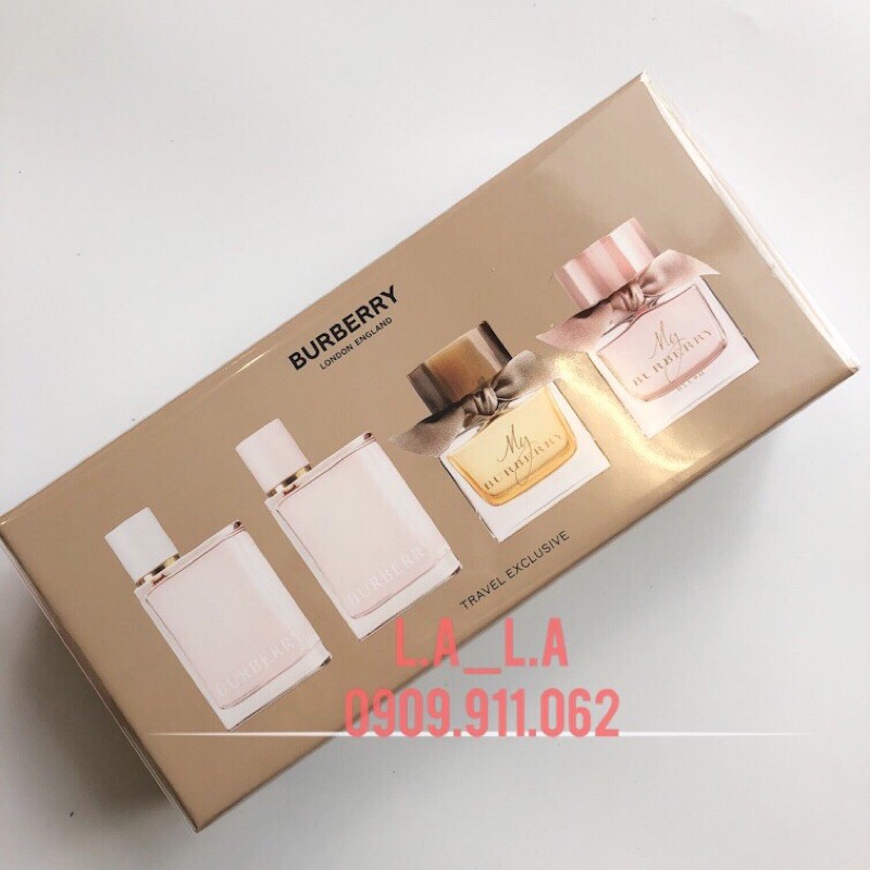 Bộ Nước Hoa Nữ Mini - Gift Set Burberry 4 chai | Thế Giới Skin Care