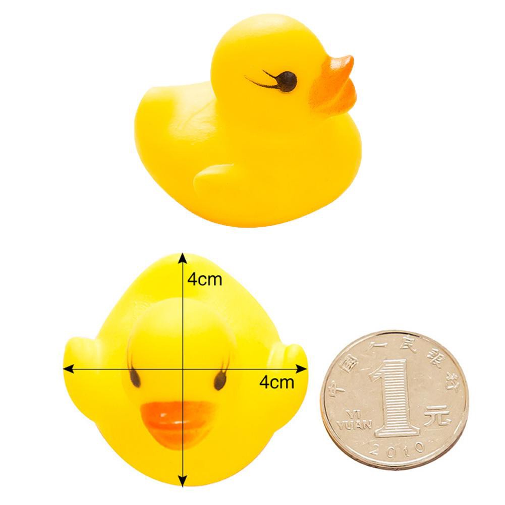 Set 10 vịt nhựa PVC đồ chơi vui đùa thú vị cho bé khi tắm