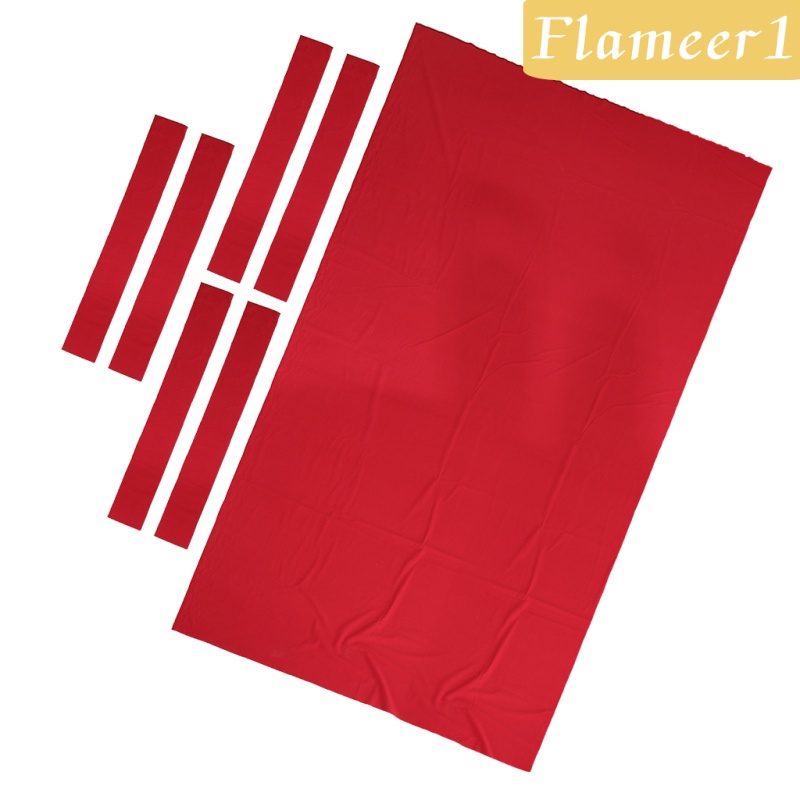 [Flameameer1] Khăn Trải Bàn Chơi Bida Vải Nỉ Cao Cấp Màu Đỏ 9ft