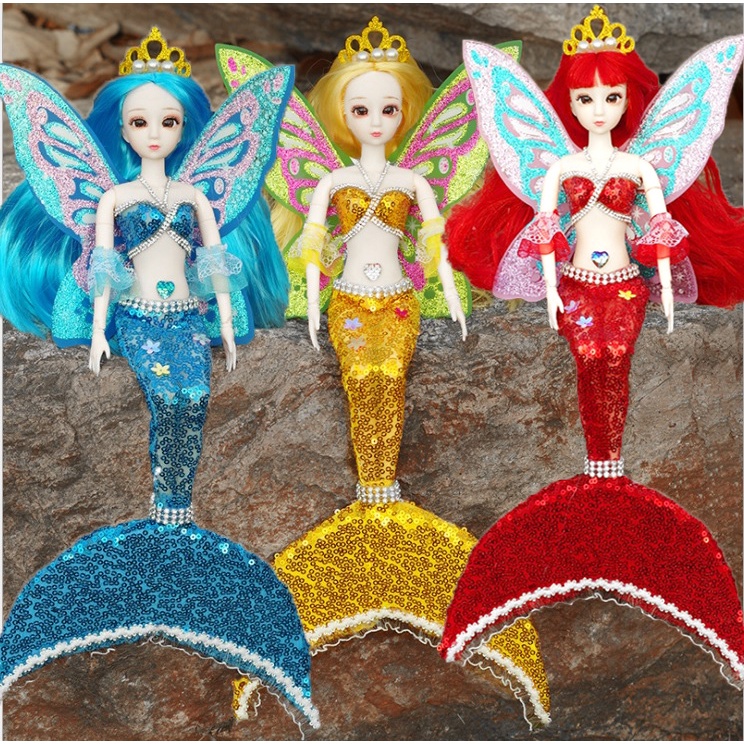 Tiên Cá 14 Khớp Có Cánh Phát Sáng Phát Nhạc Nhiều Màu