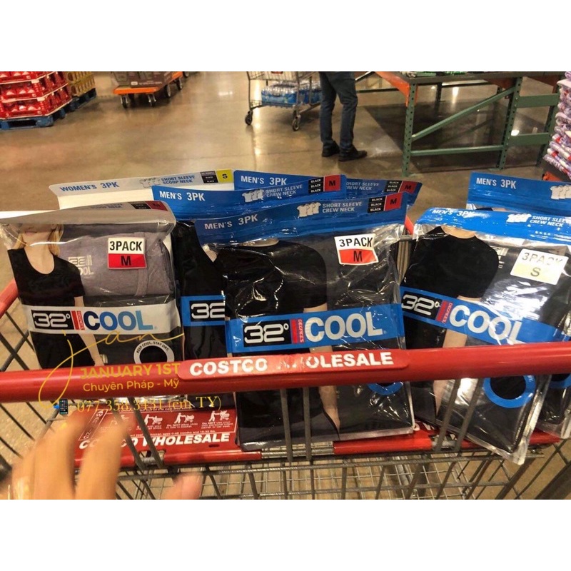 Set 3 áo thun nam/nữ 32 độ Cool