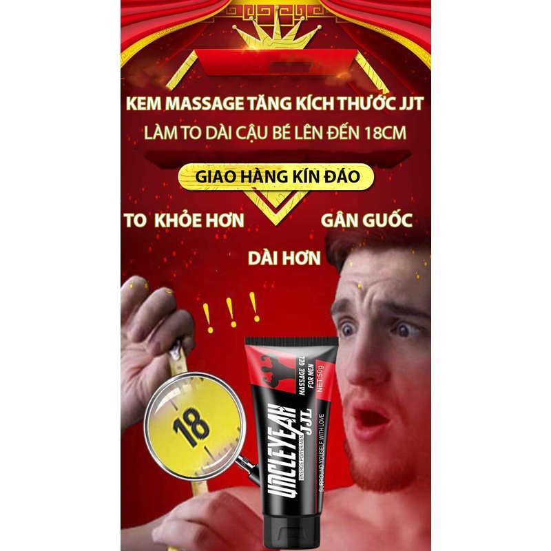 (Che Tên)Kem Massage JJL Tăng Cường Kích Thước Nam Giới Tới 18cm - 50ml thumbnail