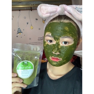 100GR bột trà xanh đắp mặt nguyên chất Organic - mỹ phẩm Handmade ( KHÔNG KÈM QUE TRỘN)