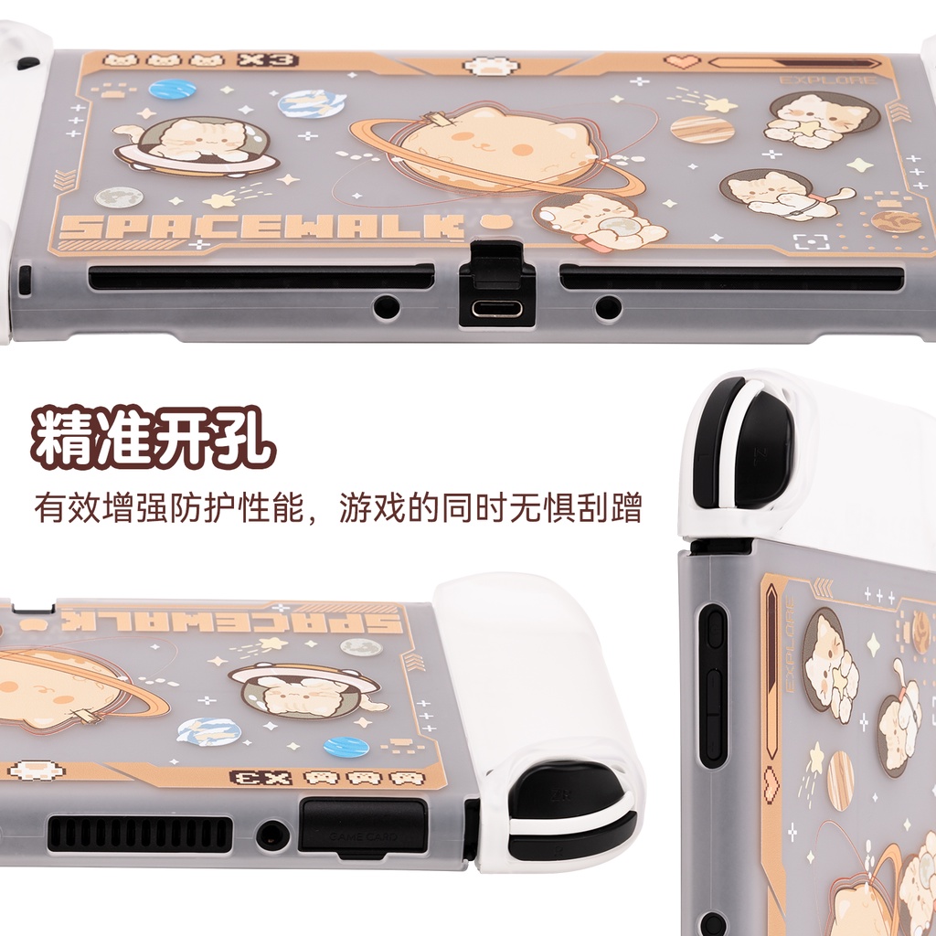 Ốp Bảo Vệ Máy Chơi Game Nintendo Switch Và Switch OLED Hình Mèo Dễ Thương