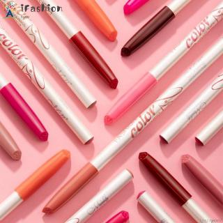 [Hàng mới về] Set 12 bút chì kẻ viền môi nhiều màu nét vẽ mịn chống thấm nước hiệu ứng lì lâu trôi