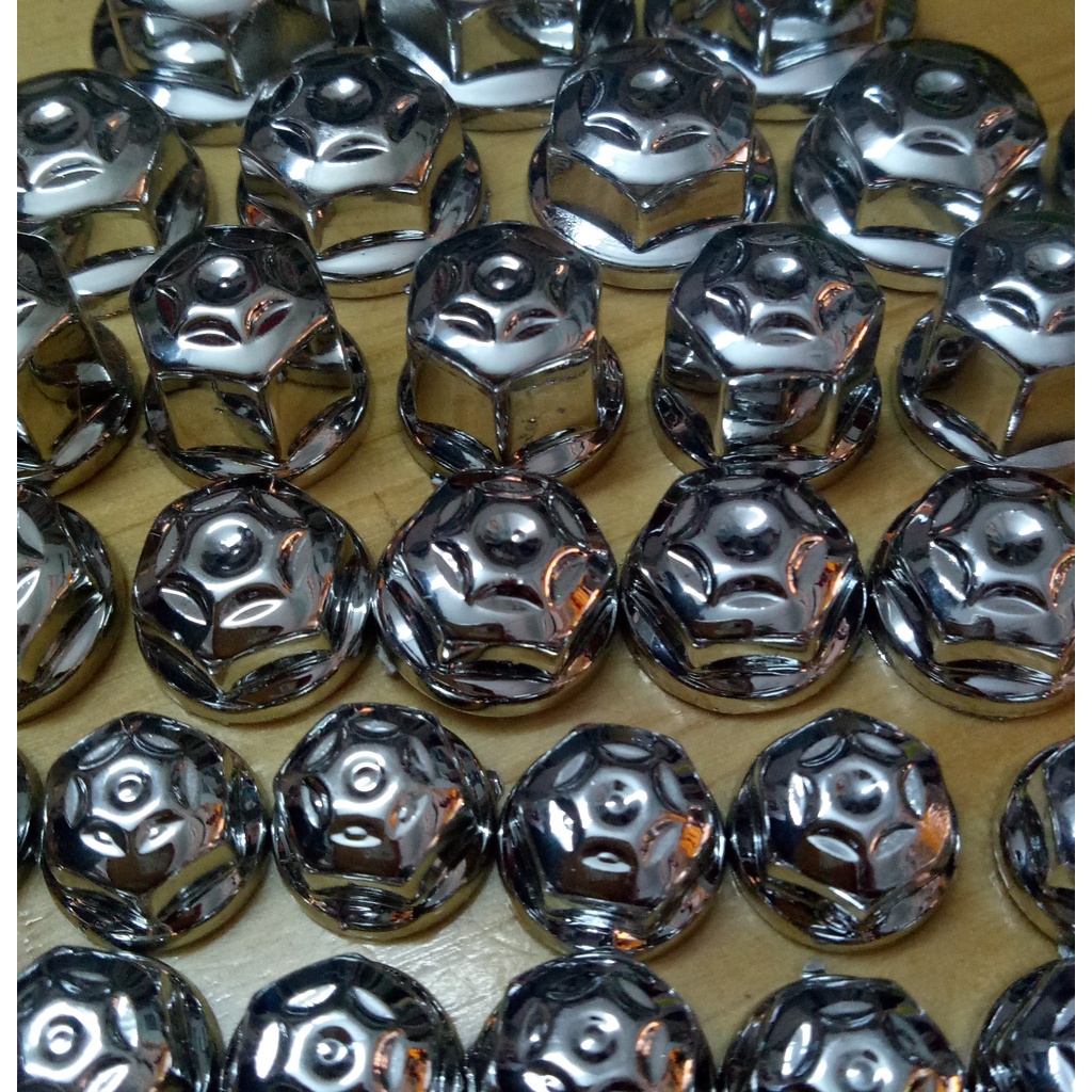 Bộ chụp ốc( 60 con ) xi màu inox gắn cho các loại xe