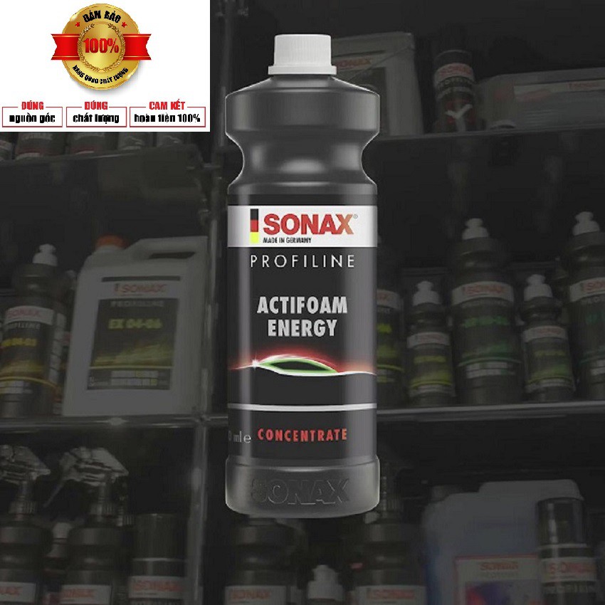 Nước Rửa Xe Bọt Tuyết SONAX 618300 PROFILINE ActiFoam Energy Sạch vết bẩn cứng đầu ,không gây hại cho bề mặt sơn của xe,