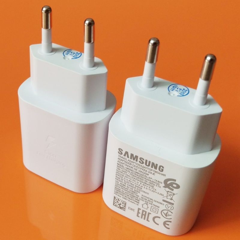 Bộ sạc nhanh 25W cho Samsung Note 10 chân Type C 2 đầu chuẩn PD chính hãng- Bảo hành 12 tháng