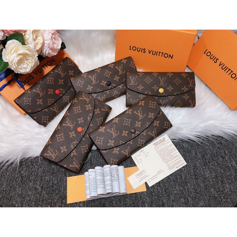 Ví hoa nâu cúc dài size 20 fullbox