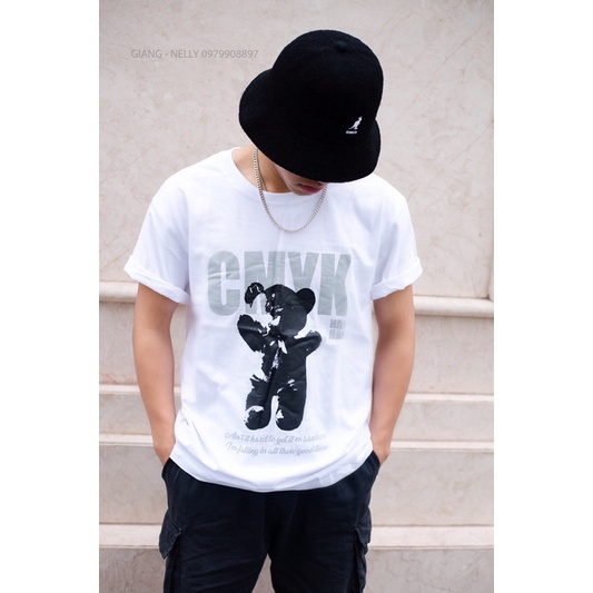 Áo nelly gấu trắng CMYK dễ thương