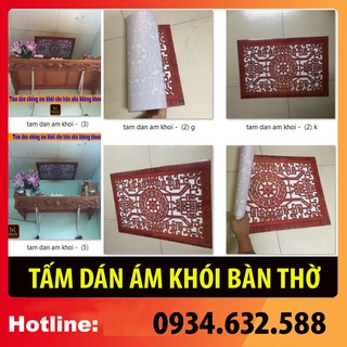 TẤM CHỐNG ÁM KHÓI [ Tấm trang trí bàn thờ ] dán phòng, dán lên trần nhà, không phải khoan