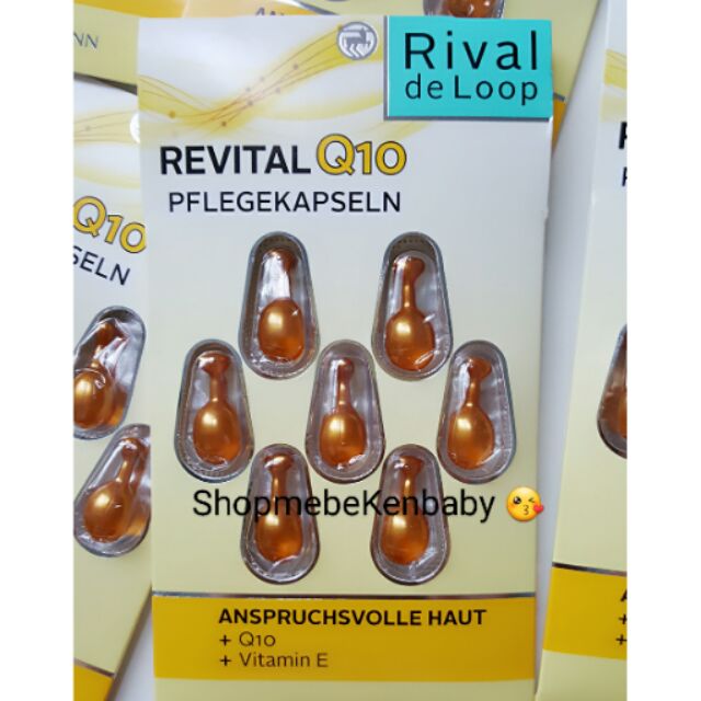 Viên dưỡng da Rival De Loop Revital chứa Q10 và vitamin E