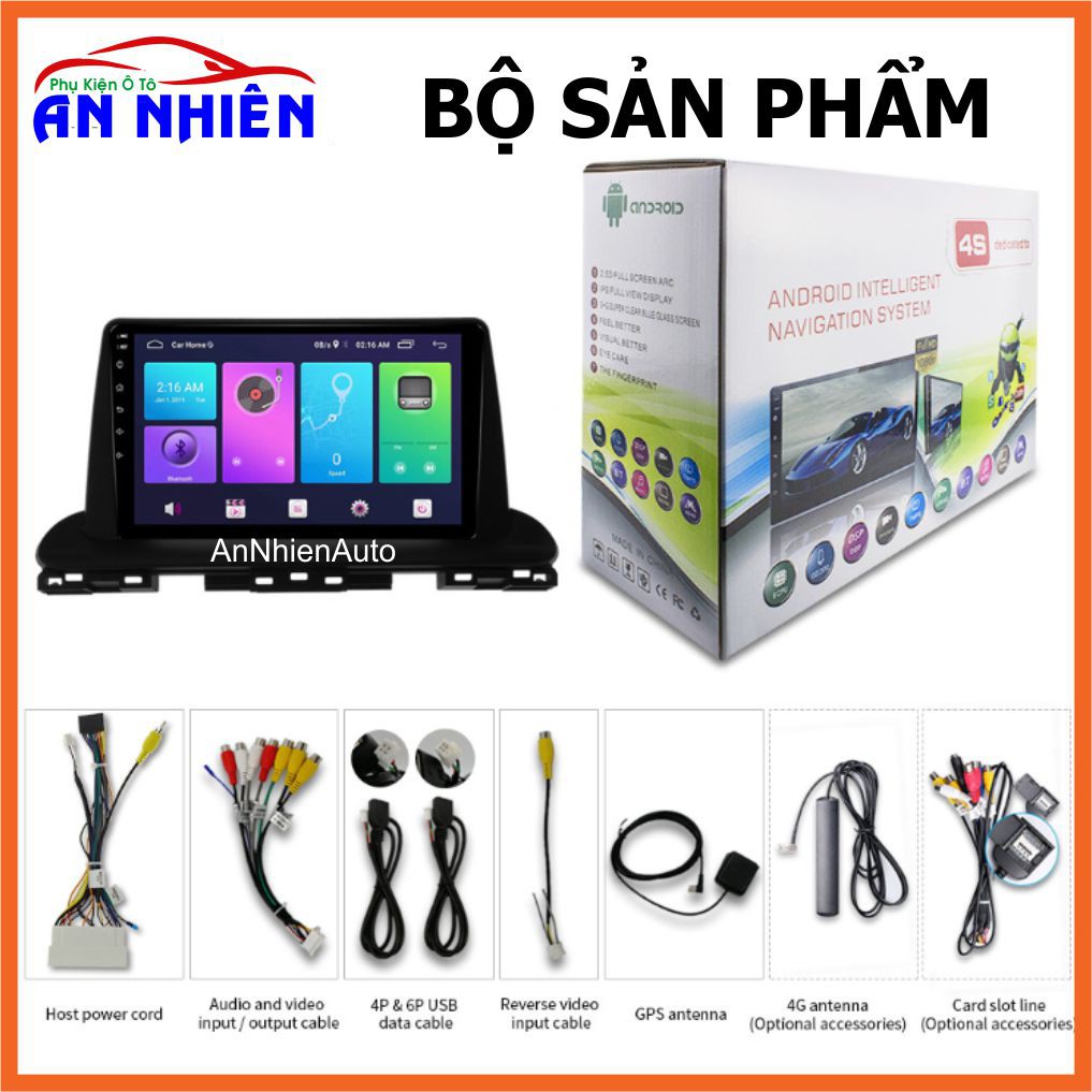 Màn Hình 9 inch Cho Xe CERATO/ K3 (2019-2020) - Màn Hình DVD Android Tặng Kèm Mặt Dưỡng Giắc Zin Cho KIA Cerato