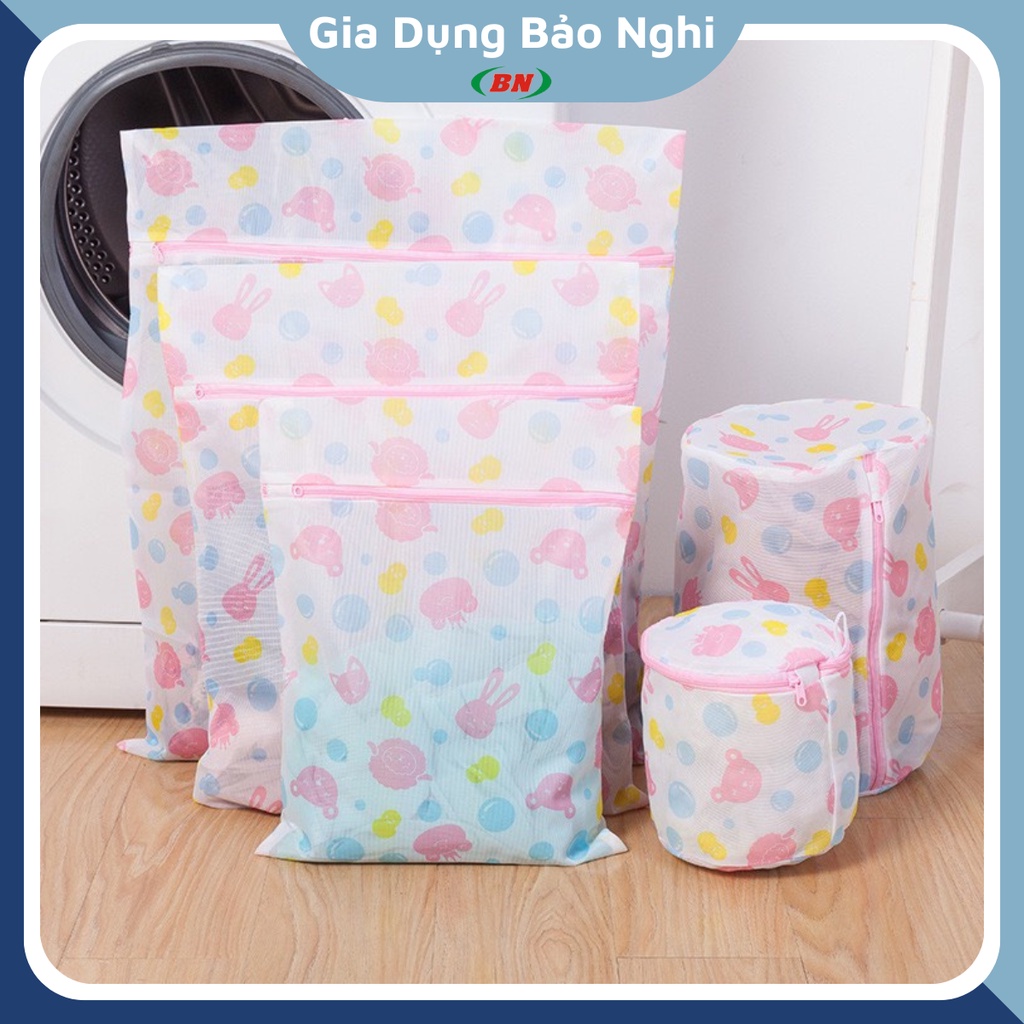 Set 5 Chiếc Túi Giặt Đồ Máy Giặt Hình Hoa Giúp Bảo Vệ Quần Áo Lót Tất Trong Quá Trình Giặt