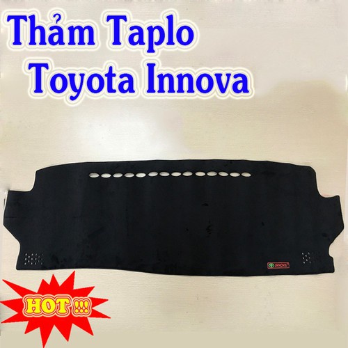 Thảm taplo toyota innova bằng nhung 3 lớp hoặc Da Cacbon 2006 -2022